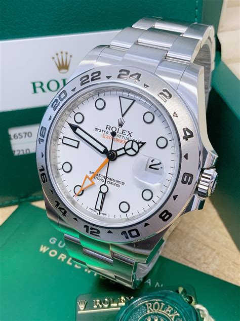 rolex 216570 explorer ii with white dial